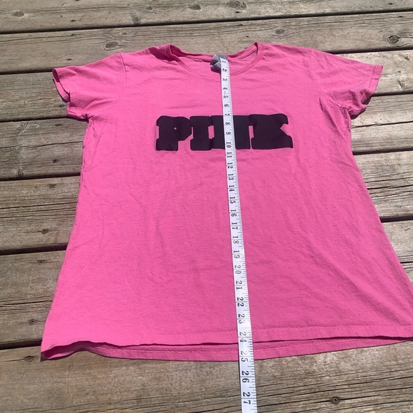 💜 Gildan PINK DIY Victoria's Secret Pink Logo T-Shirt - Hot Pink - Size XL - Picture 6 of 8
